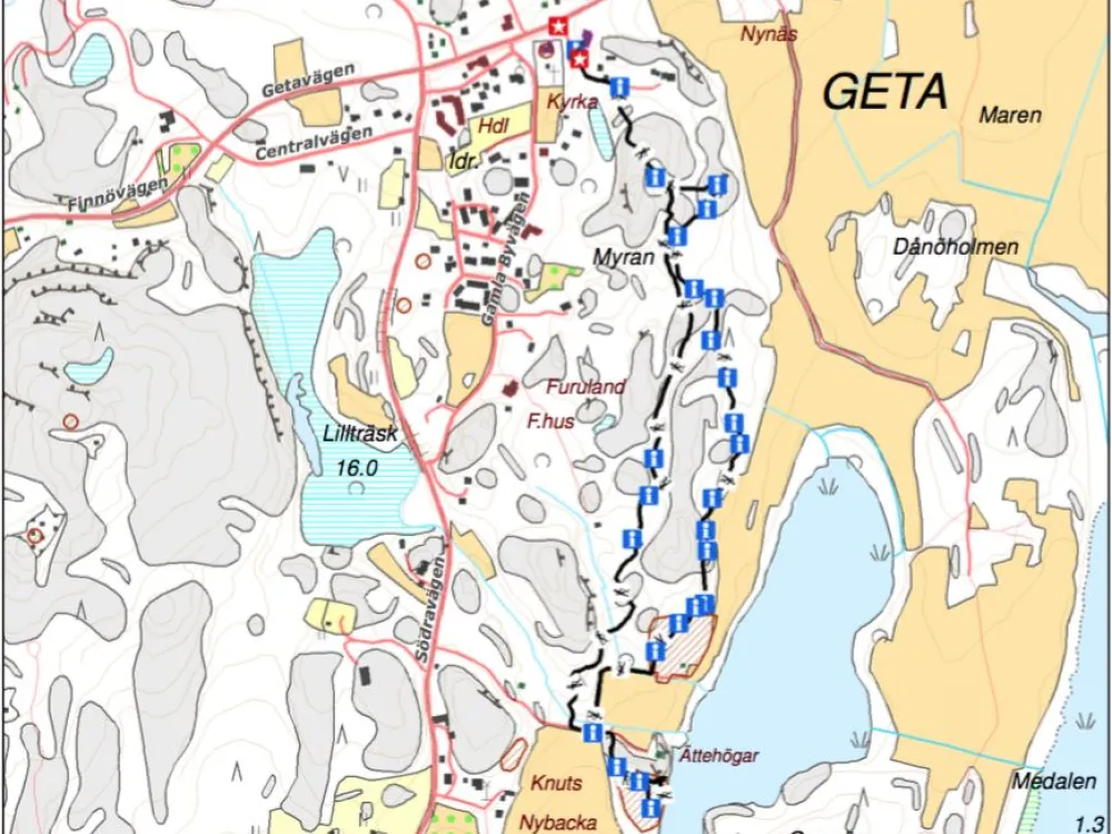 Medeltidsstigen 3 km – höggravfält och Stora Ofreden 