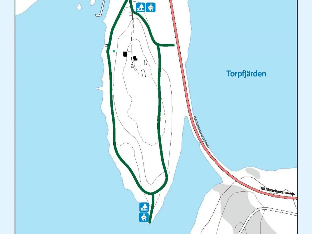 Ramsholmen 1,8 km − verdant wooded meadows with a scent of the sea and ramson