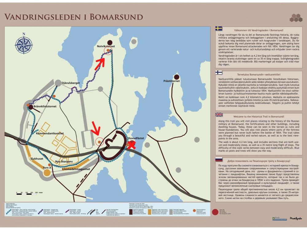 The Historical Trail in Bomarsund